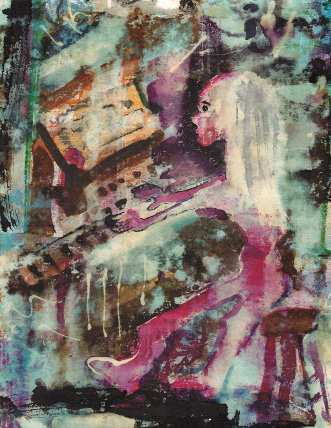 Croquis de « Aux Prémisses de la Voie », Paul Gérard, 1990.