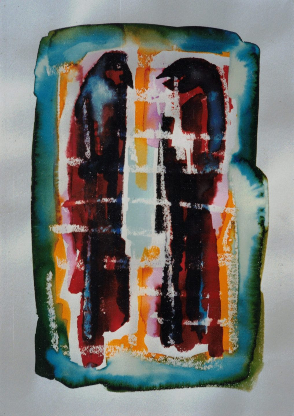 Lucide Dédain (aquarelle), Paul Gérard, 1991.