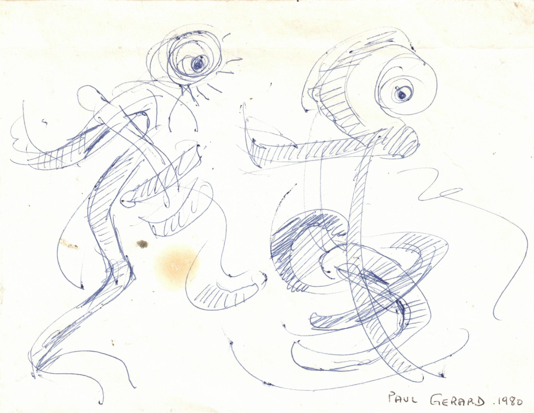 Croquis pour « Pulsions Instinctuelles », Paul Gérard, 2005.