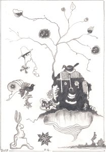 Sans titre (Carnet 1, Croquis 031), Paul Gérard, 2017.