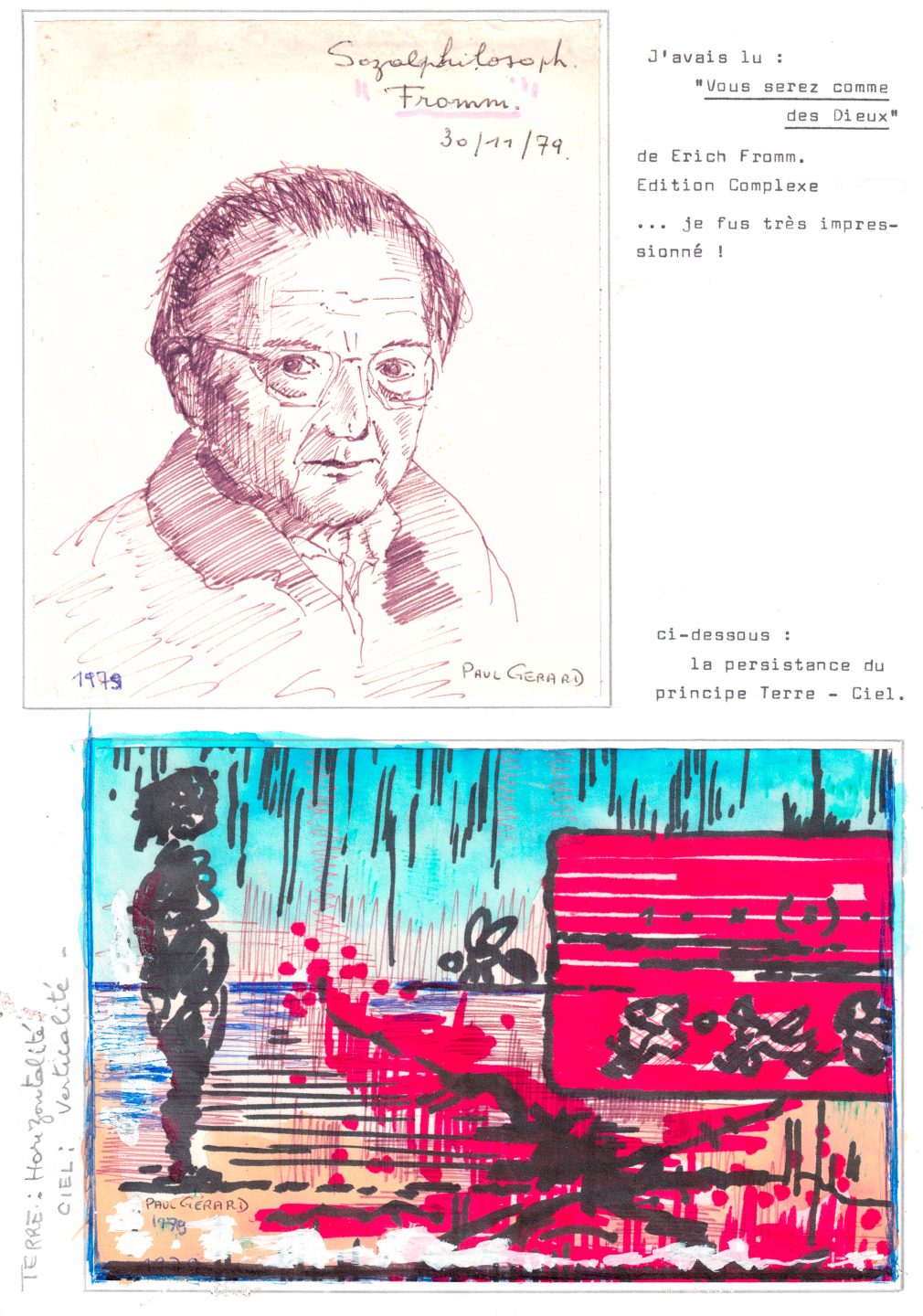 Sans titre (Carnet 1, Croquis 032), Paul Gérard, 1979.