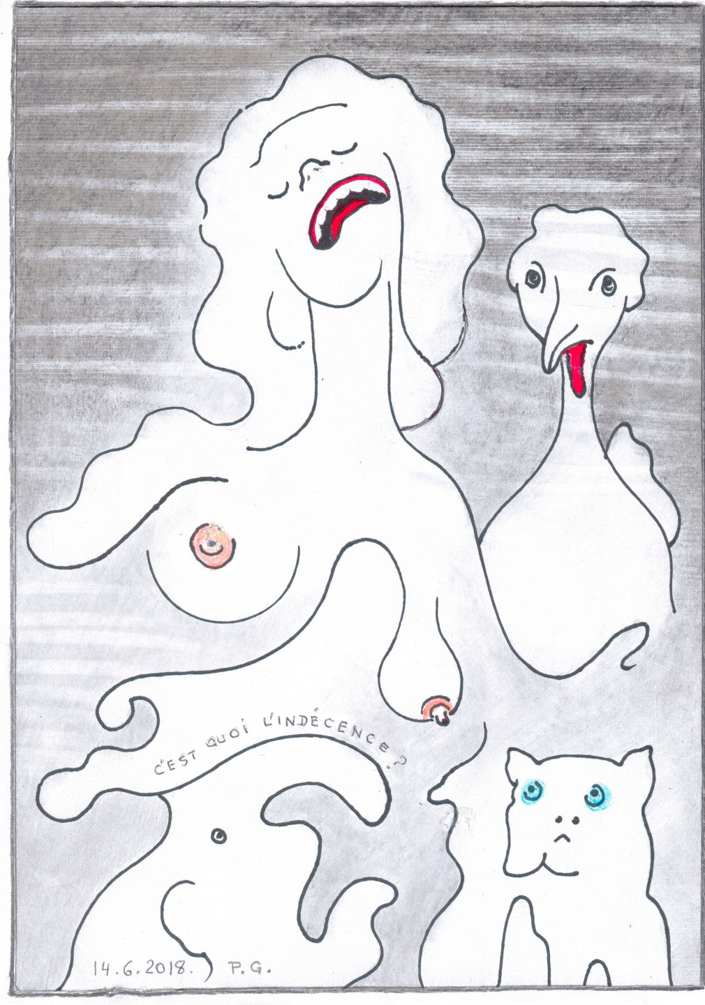Sans titre (Carnet 1, Croquis 040), Paul Gérard, 2018.