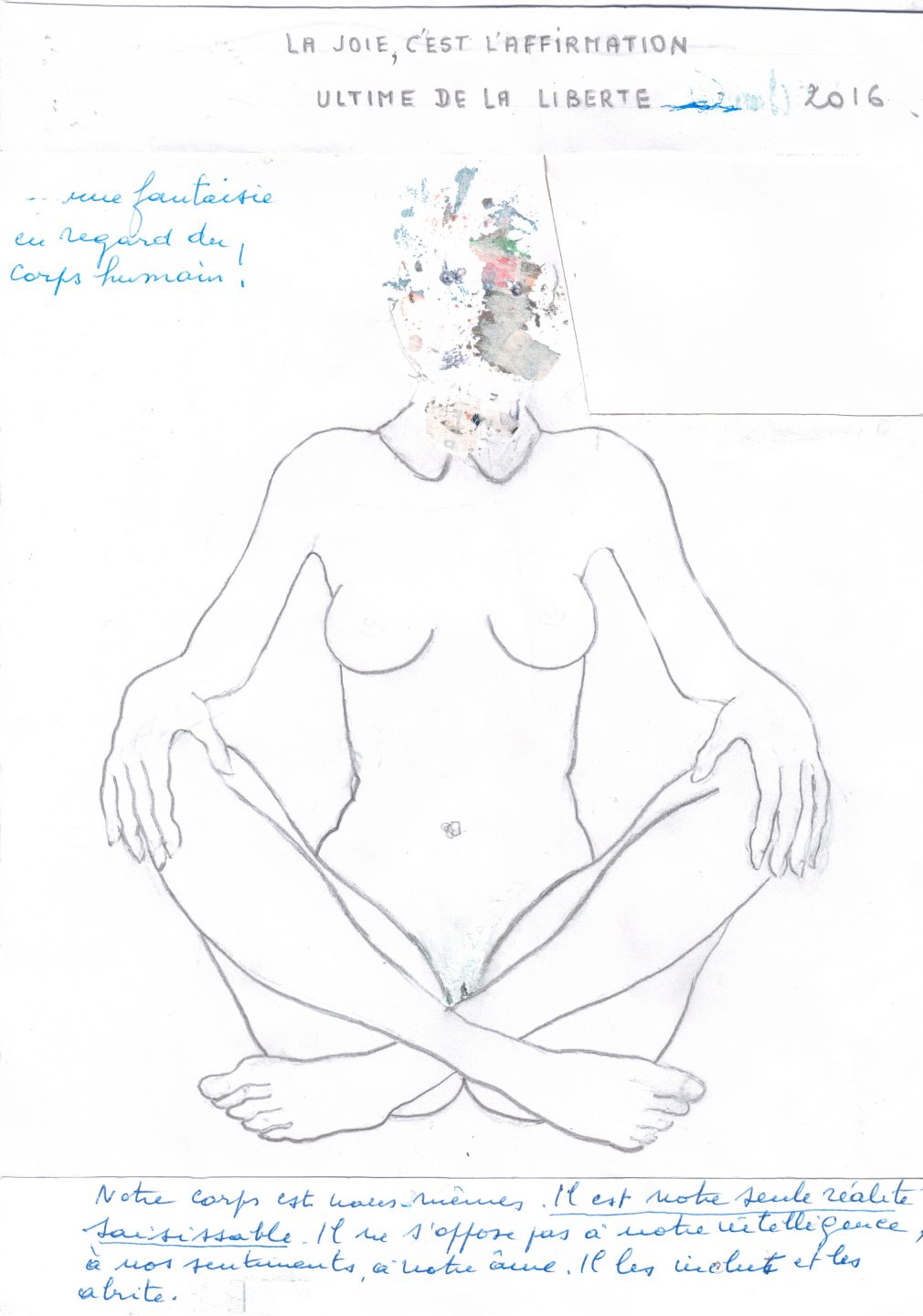 Sans titre (Carnet 1, Croquis 058), Paul Gérard, 2016.