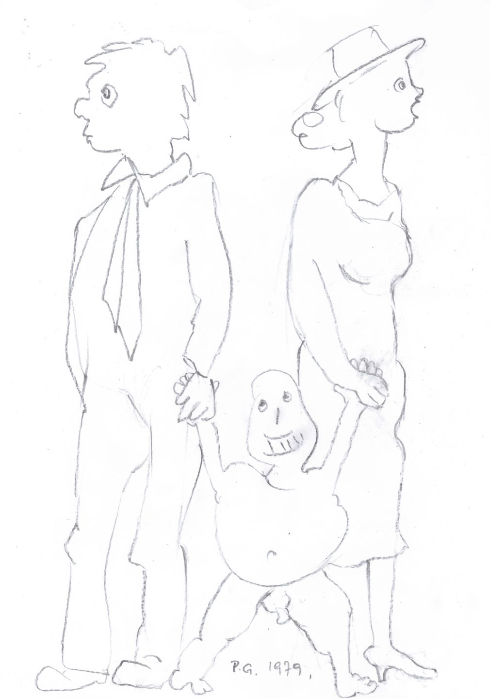 Sans titre (Carnet 1, Croquis 070), Paul Gérard, 1979.