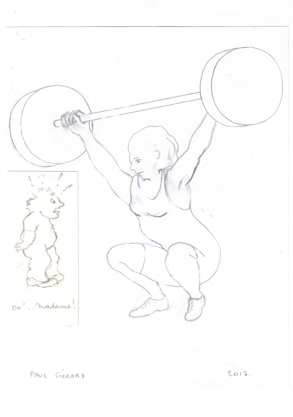 Sans titre (Carnet 1, Croquis 102), Paul Gérard, 2017.
