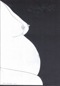 Sans titre (Carnet 1, Croquis 128), Paul Gérard, 2017.