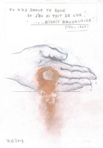 Sans titre (Carnet 2, Croquis 014), Paul Gérard, 2017.