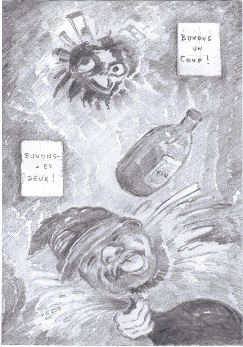 Sans titre (Carnet 2, Croquis 025), Paul Gérard, 2018.