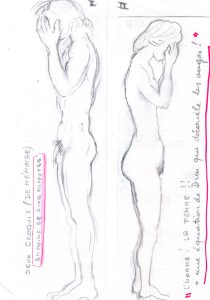 Sans titre (Carnet 2, Croquis 057), Paul Gérard, 2018.