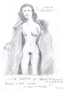 Sans titre (Carnet 2, Croquis 071), Paul Gérard, 2017.