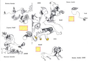 Sans titre (carte de voeux de 2008), Paul Gérard, 2007.