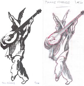 Sans titre (carte de voeux de 2016, 1), Paul Gérard, 2015.