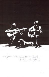 Sans titre (carte de voeux de 2022), Paul Gérard, 2021.
