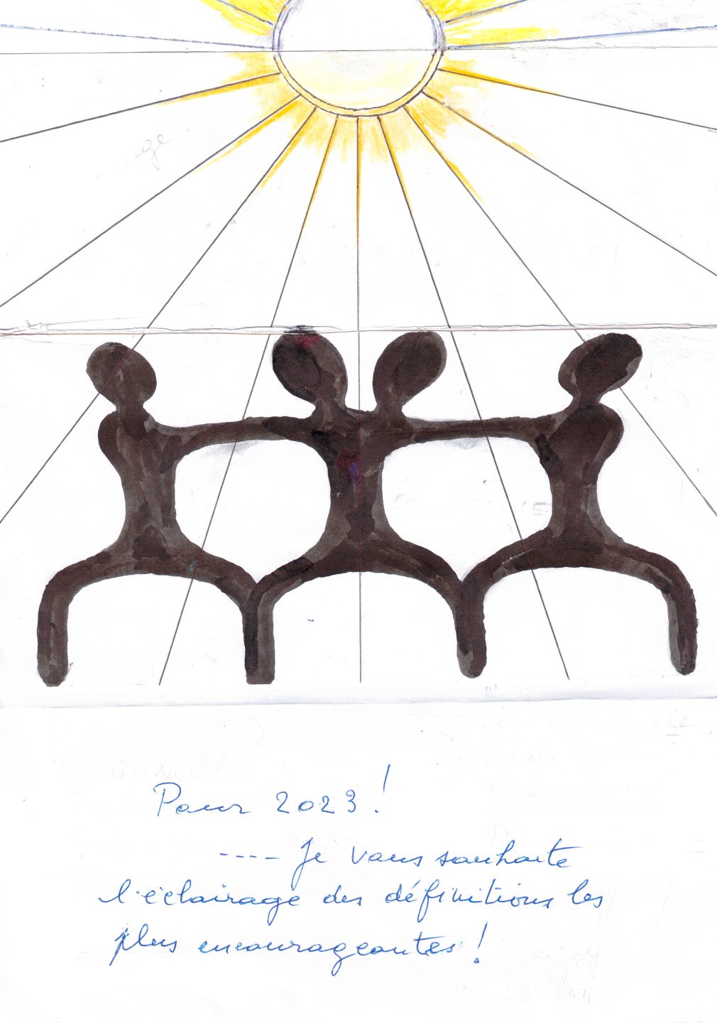 Sans titre (carte de voeux de 2023), Paul Gérard, 2022.