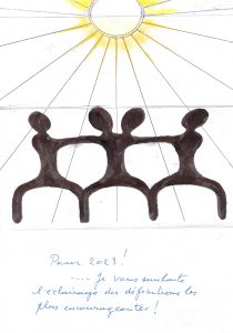 Sans titre (carte de voeux de 2023), Paul Gérard, 2022.
